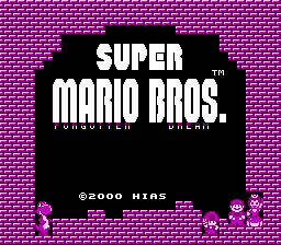 Super Mario Bros - Forgotten Dream Title Screen